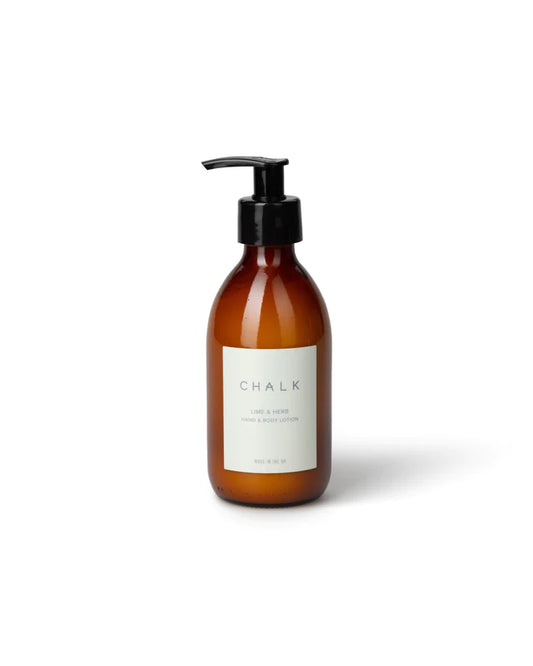 Chalk Lime & Herb Amber Glass Hand and Body Lotion| 250ml