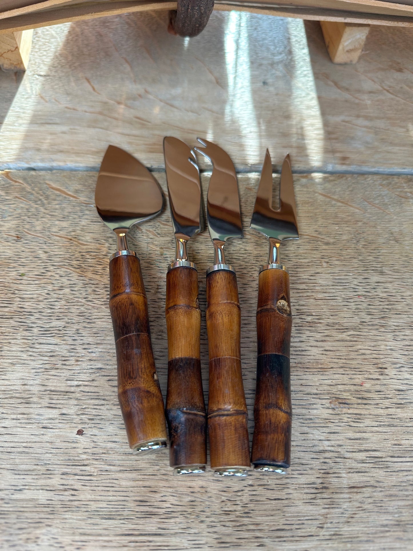 Bamboo Cheese Knives Set of Four