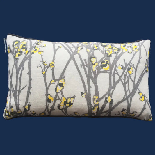 Rectangle Hedgerow Grey & Yellow Cushion