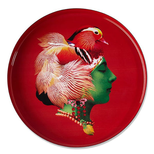 Round Tray Canarbella in Red